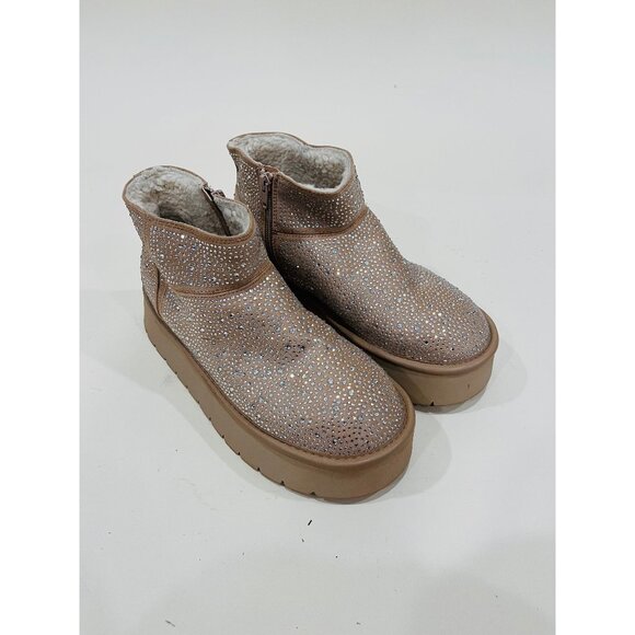 Wild Fable Rhinestone Platform Boots Women’s 8 Sparkly Glam Winter Shoes - Picture 1 of 5